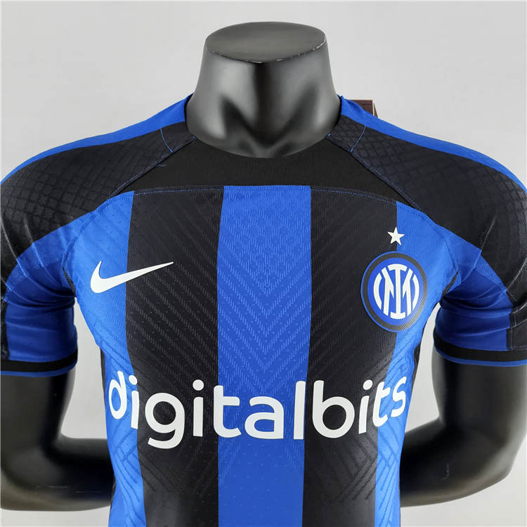 22/23 Inter Milan Home Blue Soccer Jersey Football Shirt (Player Version) - Click Image to Close